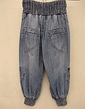 Джинси-капри літні для дівчаток 104,110,116,122,134,140 зросту  , фото 2