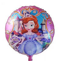 Фольгована куля Софія Прекрасна, повітряна кулька принцеса Софія 45 см 18"