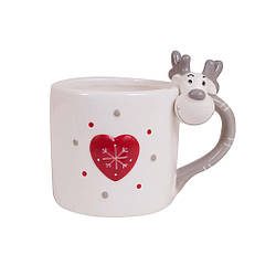 Горнятко 320 мл Олені новорічне\керамічна чашка