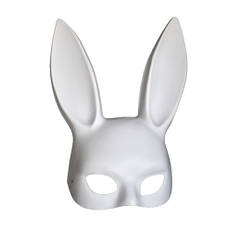 Милые уши зайца, Маска кролика PlayBoy, белая матовая 38см!, фото 2