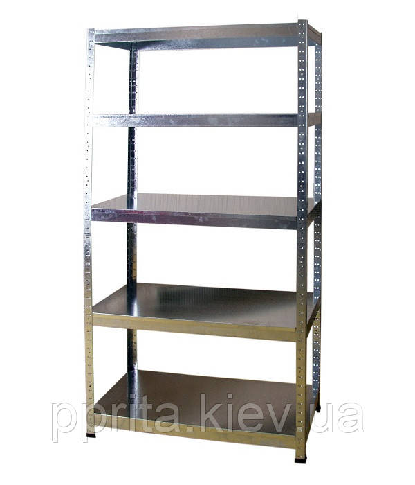 Металевий поличний стелаж 2000х1010х410х5 полиць метал, фото 1