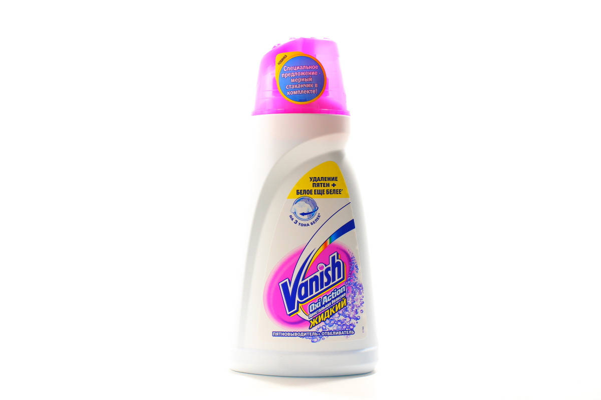 

Плямовивідник Vanish рідкий 1000мл для білих тканин