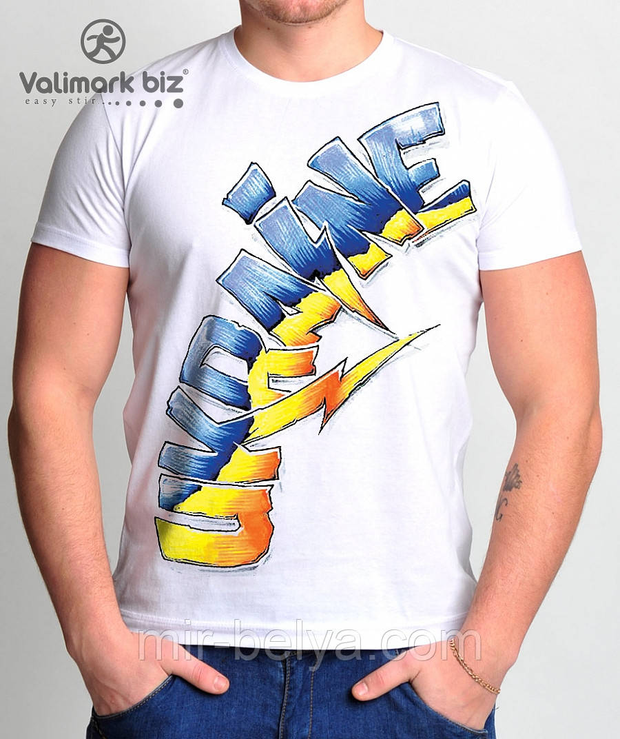 Футболка чоловіча з УКРАЇНСЬКОЮ СИМВОЛІКОЮ Valimark-Biz, фото 1