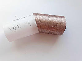 Нитки шовкові віскоза, для ручної і машинної вишивки, для китичок, для сережок. Бежево-рожевий №101