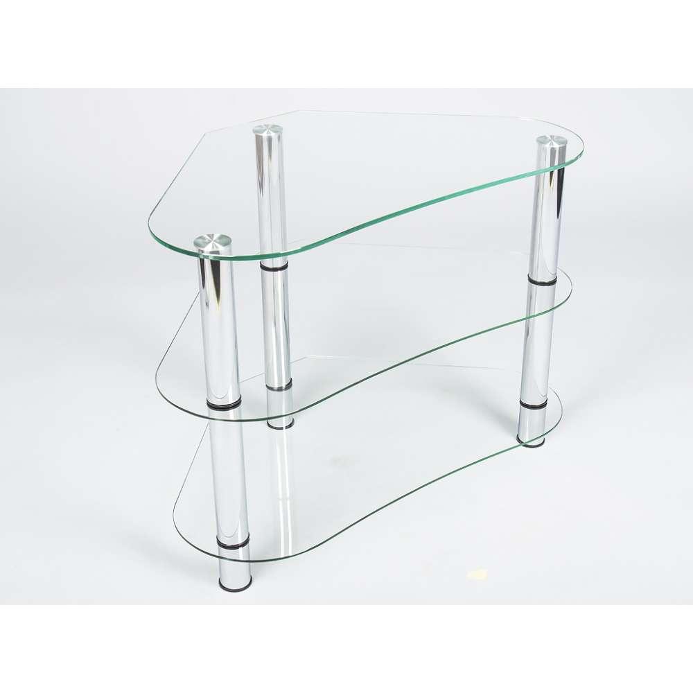 Тумба для ТВ зі скла у вітальню Кутова БЦ-Стол, фото 1