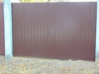 Ворота з профнастилу В-70