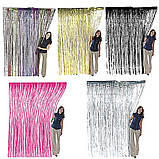 Фотозона шторка з фольги 1*2 м рожеве золото, фото 2