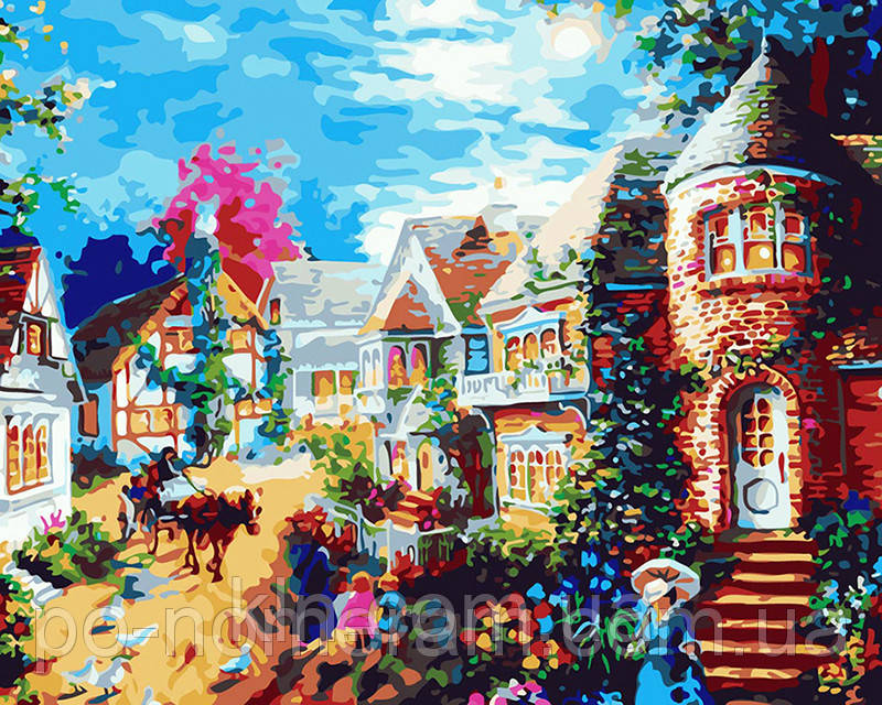 Картина за номерами Menglei MG1117 Прогулянка містом 40 х 50 см, фото 1