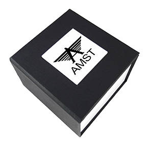 Чорна подарункова коробка AMST для наручного годинника