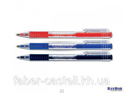 Ручка кулькова Faber-Castell GRIP Ball червона, 142421