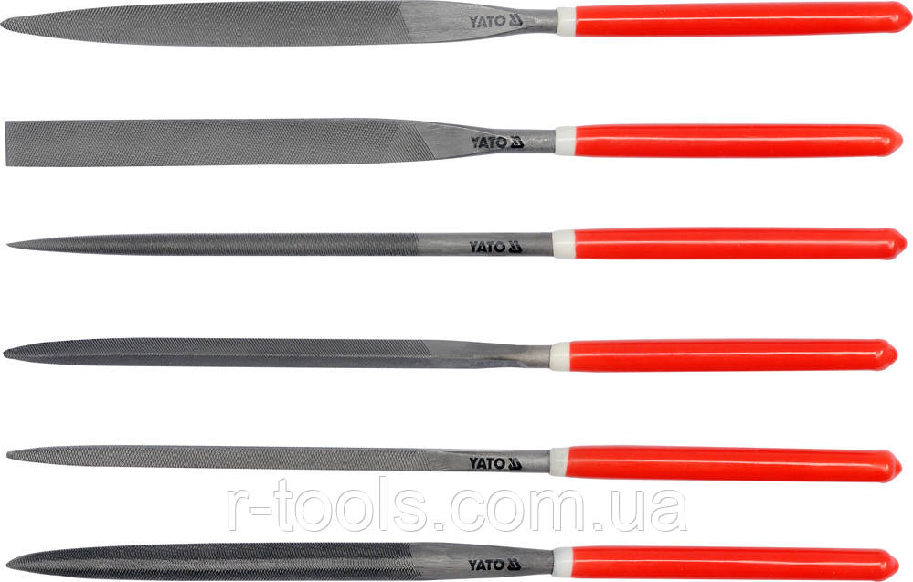 Набір надфілей 180 мм 6 шт Yato YT-6162