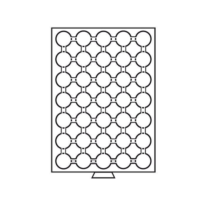 Бокс Leuchtturm для монет (діаметр комірки 32 мм)