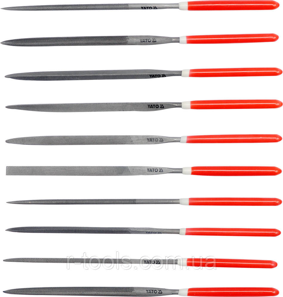 Набір надфілей 180 мм 10 шт Yato YT-6165