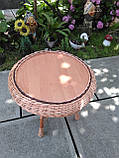 Стіл журнальний круглий "Гриб з плитою", фото 6