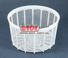 Форма для сиру (троба) пластиковий круг малий 1,3 л 15,5х9 см Консенсус 