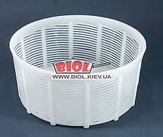 Форма для сиру (троба) пластиковий круг великий 2,6 л 20,5х10см Консенсус 