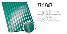 Профнактил двосторонній matt T8 0,5 мм, RAL 6020.8017.8019.7024, фото 5