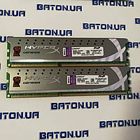 Ігрова оперативна пам'ять Kingston HyperX PnP DDR3 8Gb (2x4Gb) 1600MHz PC3 12800U CL9 (KHX1600C9D3P1K2/8G) Б/В