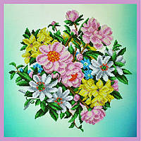 Набор для вышивки бисером ТМ "Картины бисером" Садовые цветы Р-302