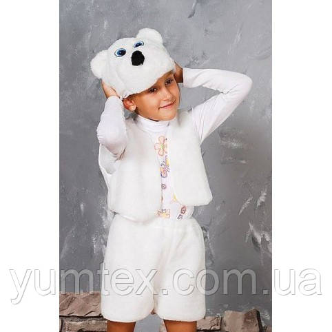 Карнавальний костюм з хутра Умка (білий ведмідь), розмір від 2 до 6 років, прокат тільки по Києву 150 грн