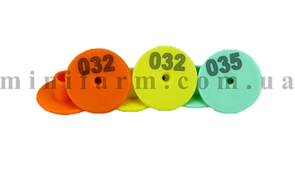 Бірка номерна кругла