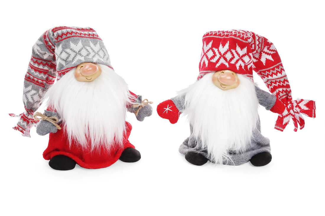 М'яка новорічна іграшка Санта 25см, 2 види, фото 1