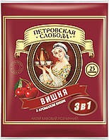 Напій кавовий розчинний Петровська Слобода 3в1 Вишня 25 пакетів по 18г