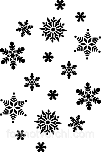 Трафарет 0026 "Сніжинки 2"