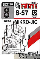 Одинарный крючок Fanatik S-57 Mikro-Jig №8