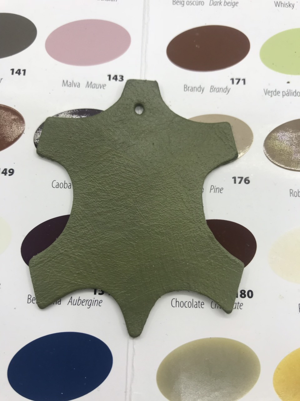 Фарба для шкіри оливкова Bsk color No072 50 мл, фото 1