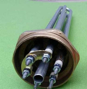 Блок ТЕН прямий 6000 W, 220/380 V, різь 2", неіржавка сталь FER (Туреччина), фото 3