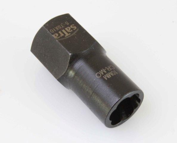 Голівка ударна Cr-Mo для злизаних гайок 6-гр. 3/8" 14 мм SATRA S-TSX14