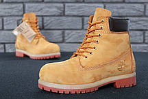 Зимние ботинки Timberland, мужские\женские ботинки с натуральным мехом. ТОП Реплика ААА класса., фото 2