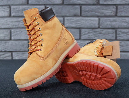 Зимние ботинки Timberland, мужские\женские ботинки с натуральным мехом. ТОП Реплика ААА класса., фото 2