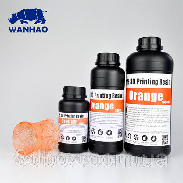 ФОТОПОЛІМЕР ОБЕРІГОВИЙ WANHAO UV 405NM ДЛЯ DPL/SLA/LCD ПРИНТЕРА WANHAO DUPLICATOR 7 0.5 л і 1 л