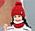 Набір жіноча тепла шапка + снуд червоний , фото 4