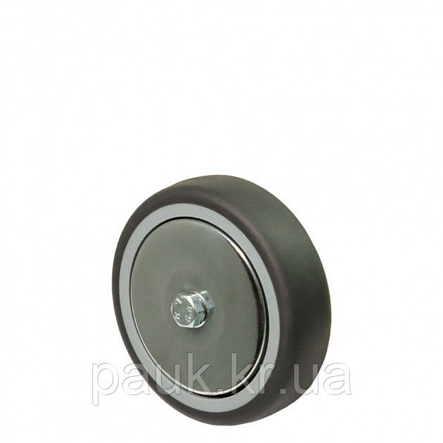 Колесо 23-125х27-P(23 "Light") Ø 125мм, без кронштейна підшипник ковзання, гумове колесо, колесо для візка