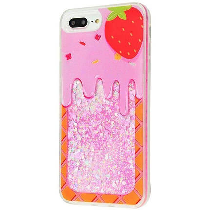 Чохол Блискітки вода Sweet cake (PC+TPU) для Apple iPhone 7/8 (2 різновиди) , фото 3