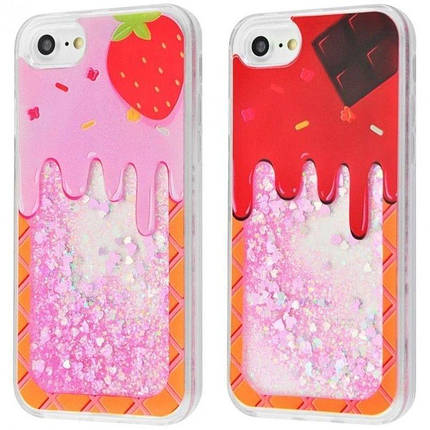 Чохол Блискітки вода Sweet cake (PC+TPU) для Apple iPhone 7/8 (2 різновиди) , фото 1