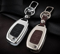 Металлический чехол для ключа Hyundai i10,i20,Accent,Elantra,Sonata Tucson,Santa Fe,VERNA,Genesis,Getz,IX35