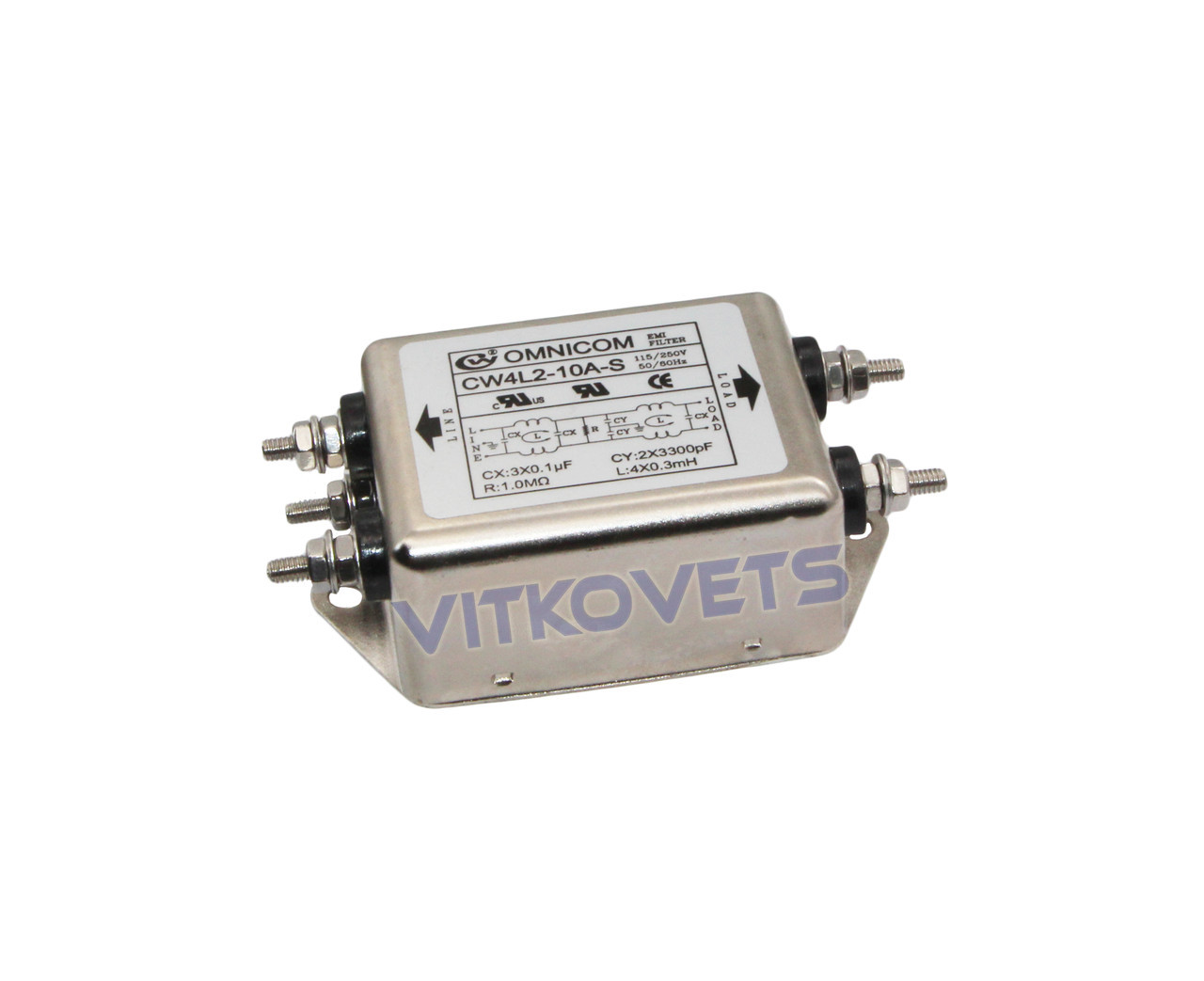 Фільтр живлення EMI CW4L2-10A-S