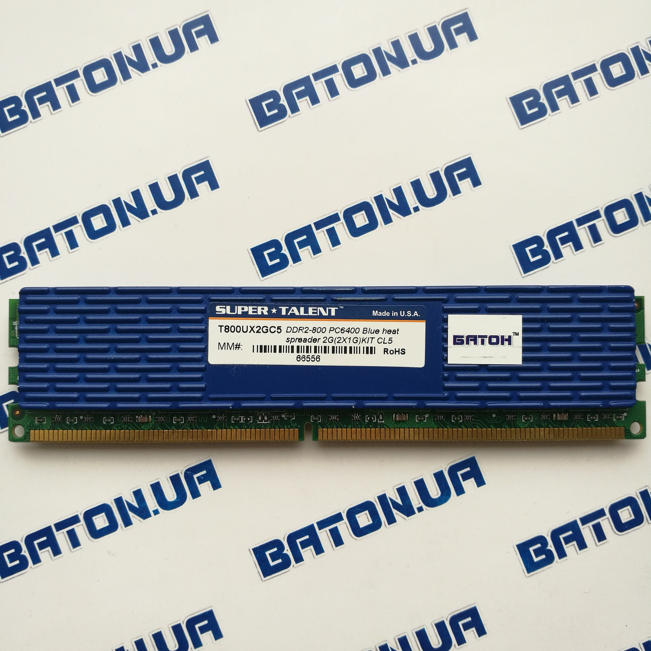 Игровая оперативная память Super Talent DDR2 1Gb 800MHz PC2 6400U CL5 (T800UX2GC5)