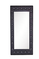 Дзеркало в рамі Obsession зі стразами шкірозамінник Чорний (Velmi TM)