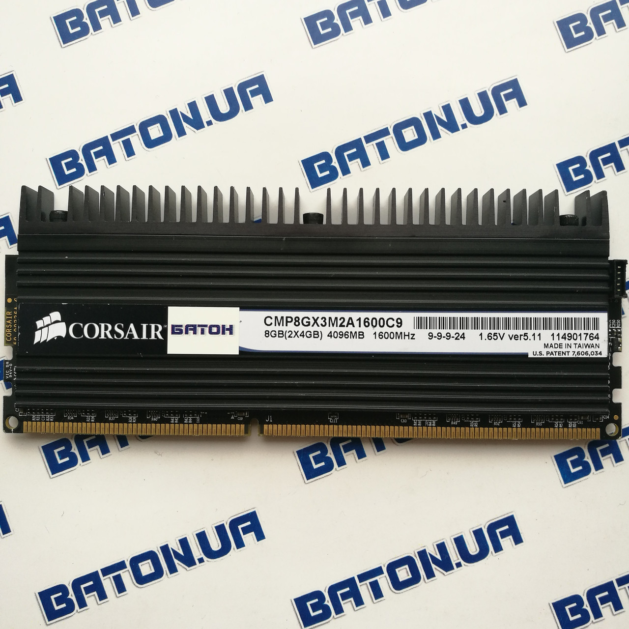 Игровая память Corsair DDR3 4Gb PC3 12800U ( CMP8GX3M2A1600C9): продажа, цена в Украине. модули памяти "Интернет-магазин компьютерной техники "Батон"" - 771968429