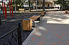 Лавка паркова без спинки з сонячною панеллю Solar panel bench, фото 4
