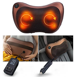 Масажер роликовий для шиї та спини Massage pillow GHM 8028