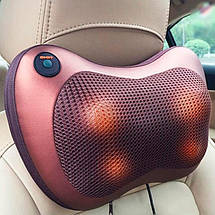 Роликовий масажер для шиї і спини Massage pillow GHM 8028, фото 3