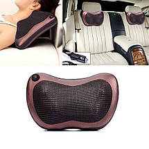 Роликовий масажер для шиї і спини Massage pillow GHM 8028, фото 3