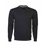 Елегантний чоловічий светр з V-подібним декольте, фото 4