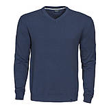 Елегантний чоловічий светр з V-подібним декольте, фото 5